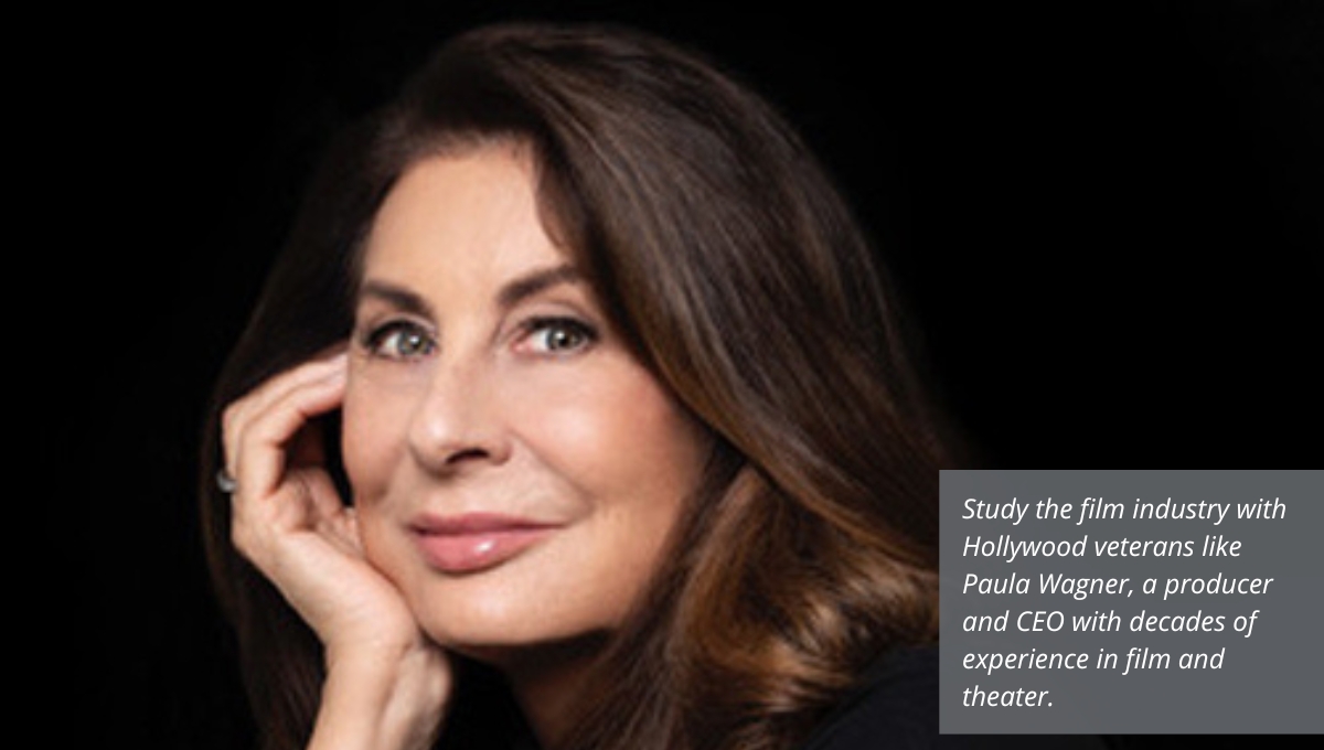 A headshot of Entertainment Industry Management faculty member Paula Wagner, a CMU alumna and film producer and executive. 