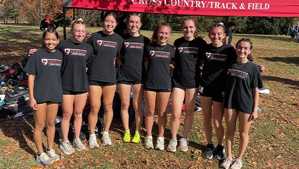CMU's women's cross-country team after their 6th place finish at the NCAA championships