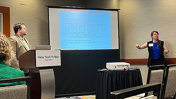 Ashley Orr and Jacob Cribbs present their findingsat the June 2024 LERA Conference